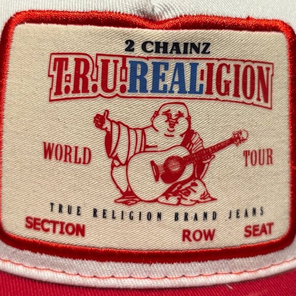 True Religion X 2 Chainz (RARE) Hat Cap Snapback Collab Trucker Mesh - Picture 8 of 8
